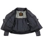 Milwaukee Leather LKL27001 Women’s Classic Braided Premium Black Leather Fitted Motorycle Riders Biker Jacket - Image 4