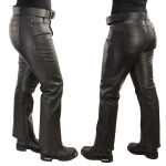 Milwaukee Leather LKL6790 Women’s Classic 5 Pocket Black Casual Motorcycle Leather Pants - Image 6