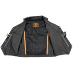 Milwaukee Leather LKM3700 Men’s Classic Black Leather Motorcycle Rider Vest w/ Buffalo Nickel Snaps Closure - Image 4