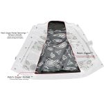 Milwaukee Leather LKM3781 Men’s Black Premium Leather Motorcycle Biker Rider Vest w/ White Stitching and Paisley Liner - Image 5