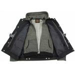 Milwaukee Leather LKM3785 Men’s 2 in 1 Classic Black Premium Leather Motorcycle Hoodie Jacket w/ Convertible Vest - Image 6
