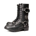Milwaukee Leather Women’s Premium Leather Motorcycle Riding Boots – Lace-To-Toe Harness – Zipper Closure – MBL9391 - Image 6