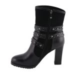 Milwaukee Leather MBL9433 Women’s Black Triple Buckle Strap Fashion Riding Boots with Block Heel - Image 5