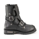 Milwaukee Leather MBM9076 Men’s Black Tactical Logger Leather Boots with Buckle Enhancement - Image 5