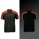 Milwaukee Motorcycle Clothing Co. Men’s Blk/Orange Mechanic Work Shirt – w / Reflective Strip, Rider‑Built MDM11603 - Image 4