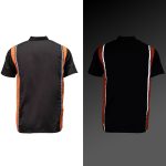 Milwaukee Motorcycle Clothing Co. Men’s Blk/Orange Mechanic Work Shirt – w / Reflective Strip, Rider‑Built MDM11610 - Image 8