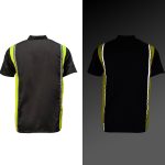 Milwaukee Motorcycle Clothing Co. Men’s Blk/Green Mechanic Work Shirt – w / Reflective Strip, Rider‑Built MDM11611 - Image 8