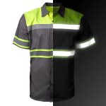 MMMCC Men’s Safeway Green/Grey Mechanic Rider Ready Shirt w/ Reflective Strip MDM11615 - Image 9