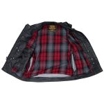 Milwaukee Leather MDM3030 Men’s Black Waxy Coated Denim Club Style Motorcycle Rider Vest w/ Shirt Collar - Image 13