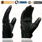 Milwaukee Leather MG7503 Men’s Black Leather  i-Touch Screen Compatible Mesh Racing Motorcycle Hand Gloves W/ Reflector - Image 7