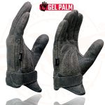 Milwaukee Leather MG7511 Men’s Grey Leather Gel Padded Palm Short Wrist Motorcycle Hand Gloves W/ ‘Full Panel Cover’ - Image 5