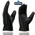 Milwaukee Leather MG7523 Men’s Black Leather Waterproof Cruiser Motorcycle Hand Gloves - Image 5