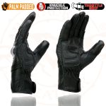 Milwaukee Leather MG7540 Men’s Black Leather Protective Knuckle Racer Motorcycle Gloves W/ Elasticized Reflective Fingers - Image 5