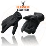 Milwaukee Leather MG7595 Men’s Black Deerskin Unlined Motorcycle Gloves w/ Cinch Wrist Closure - Image 12