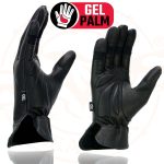 Milwaukee Leather MG7700 Women’s Black Leather Gel Palm Lightweight Motorcycle Hand Gloves W/ Open Wrist Expansion - Image 6