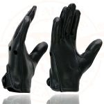 Milwaukee Leather MG7720 Women’s Black Perforated Deer Skin Leather Motorcycle Gloves w/ Breathable Open Knuckle - Image 5