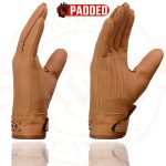 Milwaukee Leather MG7760 Women’s Saddle Leather Gel Palm Lightweight Motorcycle Hand Gloves W/ Stylish ‘Wrist Detailing’ - Image 5