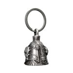 Milwaukee Leather MLB9045 ‘Helmet Skull’ Motorcycle Good Luck Bell | Key Chain Accessory for Bikers - Image 4