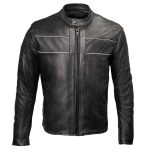 Milwaukee Leather USA MADE MLJKM5003 Men’s Black Echo Premium Leather Motorcycle Jacket with Reflective Piping - Image 17