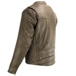 Milwaukee Leather MLM1503 Men’s Distressed Brown Racer Motorcycle Vented Leather Rider Jacket - Image 12