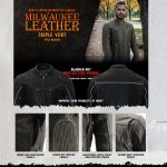 Milwaukee Leather MLM1536 Mens Vintage Distressed Grey Leather Scooter Style Motorcycle Jacket – Reflective Piping - Image 4
