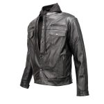 Milwaukee Leather Men’s Leather Shirt Jacket with Removable Hoodie and Patch Access – MLM1614 - Image 9