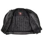 Milwaukee Motorcycle Clothing Co. Men’s Contender Scooter Style Black Premium Leather Jacket MMC10001 - Image 14