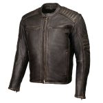 Milwaukee Motorcycle Clothing Co. Men’s Anarchy Scooter Style Vintage Brown Premium Leather Riding Jacket MMC10004 - Image 16