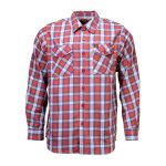 Milwaukee Leather MNG11670 Men’s Red, Blue and White Long Sleeve Cotton Flannel Shirt - Image 5