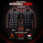 MMCC Men’s Deadwood Reversible Flannel Shirt – 100% Cotton Snap Front Plaid w/ Chest and Hand Pockets – MNG11805 - Image 4