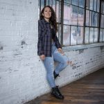 Milwaukee Leather MNG21603 Women’s Casual Black with Purple Long Sleeve Casual Cotton Flannel Shirt - Image 7