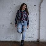 Milwaukee Leather MNG21612 Women’s Black and Pink with Blue Long Sleeve Cotton Flannel Shirt - Image 7