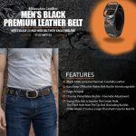 Milwaukee Leather Men’s Liberty Talon Black Leather Belt with USA Eagle Emblems – 1.5 Inch Biker Belt – MP7113 - Image 4
