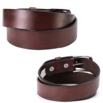 Milwaukee Leather MP7118 Men’s Brown Premium Leather 1.5 Inch Wide Belt with Interchangeable Buckle - Image 5