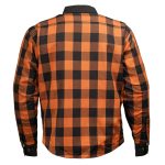 Milwaukee Leather Men’s Splitline Molten 2-Tone CE Armored Protective Flannel – Kevlar Reinforced – MPM1672 - Image 15