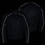 Milwaukee Leather Men’s Troubled Black Textile Motorcycle Jacket w/ CE Armor – MPM17029 - Image 4