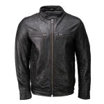 Milwaukee Leather SFM1866 Men’s Classic Black Premium Leather Motorcycle Style Jacket with Zipper Front - Image 6