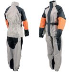 NexGen SH2217 Men’s Orange and Silver Oxford Water-Resistant Rain Suit - Image 5