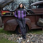 NexGen SH2222 Women’s Purple and Black Oxford Water Proof Motorcycle Rain Suit - Image 8