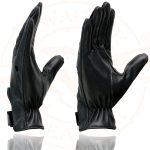 Milwaukee Leather SH247 Men’s Black Perforated Leather Full Finger Motorcycle Hand Gloves W/ Breathable ‘Open Knuckle’ - Image 5