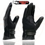 Milwaukee Leather SH296 Men’s Black Leather Mesh Racing Motorcycle Hand Gloves W/ Padded Knuckle - Image 5