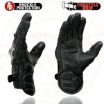 Milwaukee Leather SH298 Men’s Black Perforated Leather Racing Motorcycle Gloves w/ Padded Fingers - Image 5