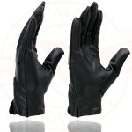 Milwaukee Leather SH729 Men’s Black Perforated Leather Full Finger Motorcycle Hand Gloves W/ Breathable ‘Open Knuckle’ - Image 5