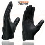 Milwaukee Leather SH869 Men’s Black Deerskin Leather Unlined Professional Driving Gloves - Image 7