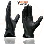 Milwaukee Leather SH886 Women’s USA Deerskin Black Leather Unlined Lightweight Motorcycle Rider Gloves - Image 6