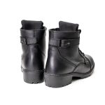 Milwaukee Leather MBL9328 Women’s Black Premium Leather Lace-Up Motorcycle Riding Boots w/ Inside Zipper - Image 4