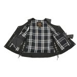 Milwaukee Leather LKL4710 Women’s Black Premium Leather Motorcycle Biker Rider Vest w/ Snap Button Closure - Image 5