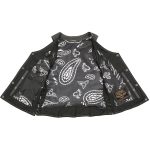Milwaukee Leather LKL4711 Women’s Black Premium Leather Motorcycle Vest with Side Lace Adjustment - Image 4