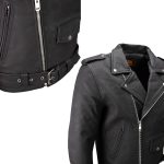 Milwaukee Leather LKM1702 Men’s Vintage Flat Black Motorcycle Biker Leather Jacket w/ CE Armor Protection - Image 5