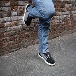 Milwaukee Leather MBM9116 Men’s Black Suede and Grey Canvas Street Riding Shoes with Dual Closure and Ankle Support - Image 6